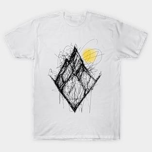 Sun Behind Mountain T-Shirt